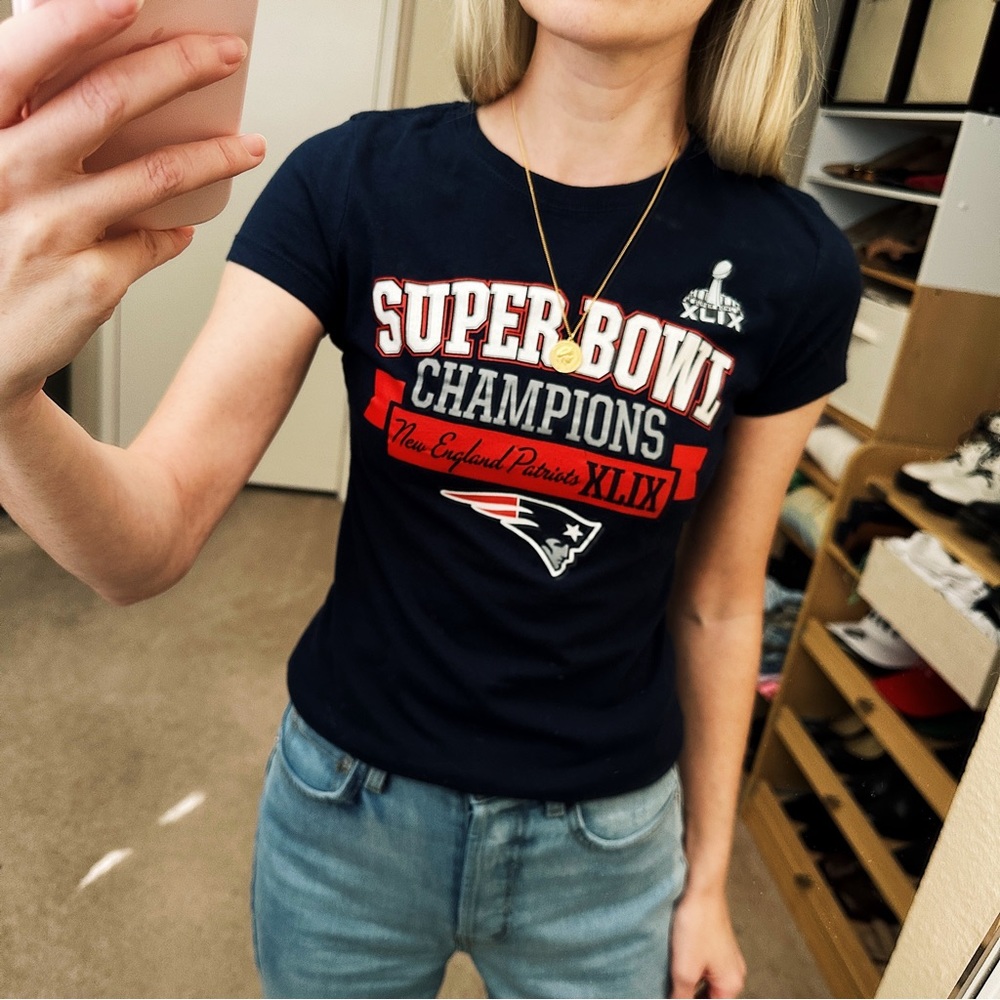 New England Patriots Super Bowl XLIX Champions Tee T-Shirt Small